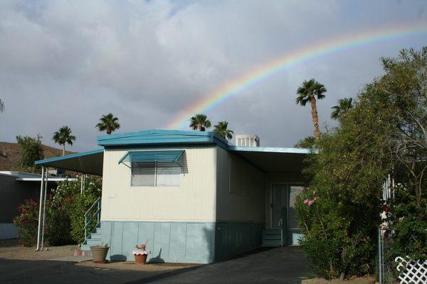 Homes are for sale in the beautiful Californian desert.