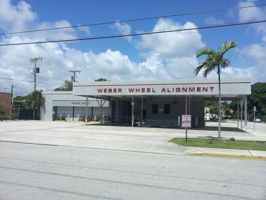 Look for our building to receive superior tires, wheel alignments, and automotive services!