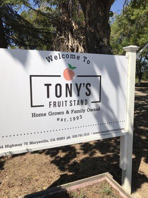 Tony's fruit stand