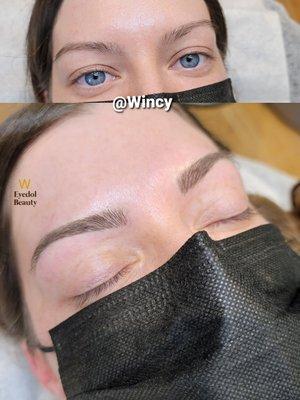 Microblading done by Wincy