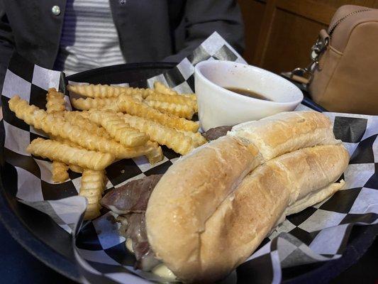 French dip with fries