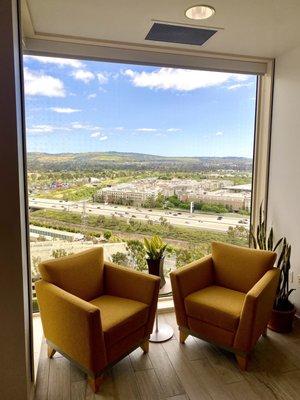 A wonderful view from inside the 16th floor at Microsoft or MTC