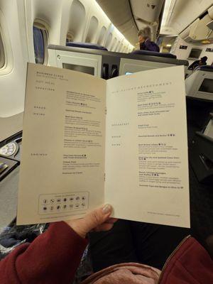 Business Class Menu 2/2024