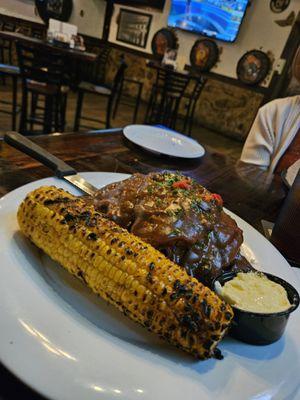 Meatloaf Dinner with Corn on the Cob