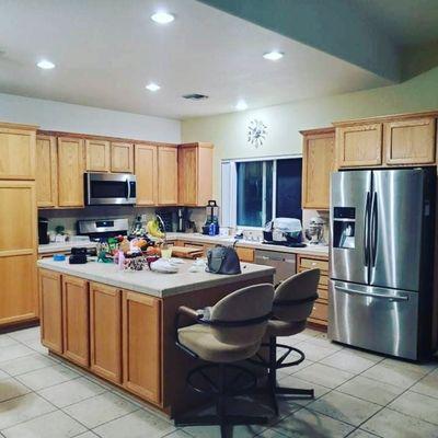 Kitchen cabinet painting(before)