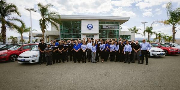 The incredible VW Murrieta Team!