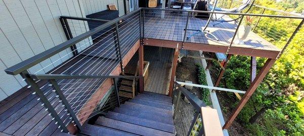 Deck Cablerailing Cable Rail by ASF Ironworks inc