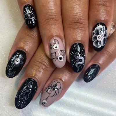 Spooky Summer freestyle gel polish change