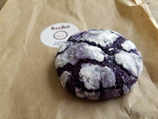 Ube Crinkle Cookie