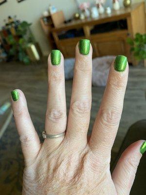 Green chrome! Love them!