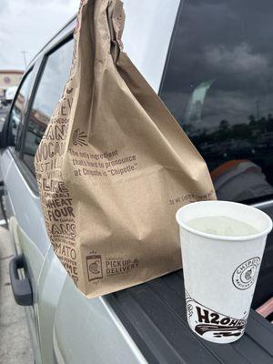 Water cup and Chicken bowl.