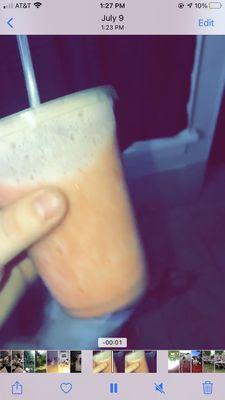 Strawberry orange smoothie