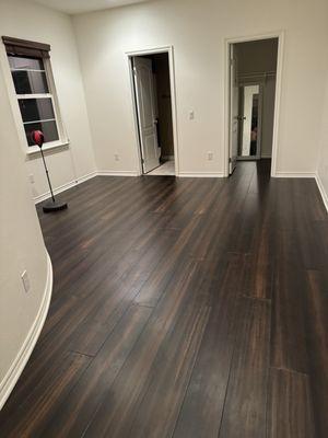 Installed flooring