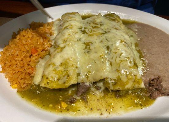 Enchiladas Verdes (green enchiladas)