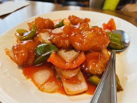 Sweet and sour shrimp