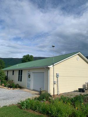 Changed all roof screws and pressure washed house