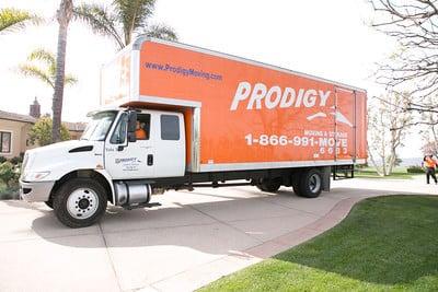 Prodigy Movers finish loading a Camarillo Mansion and off to unload in Los Angeles.