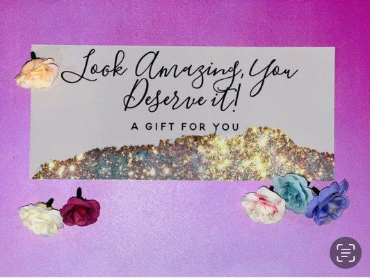 Give the gift of Amazing with one of our Beautiful  Gift Certificates