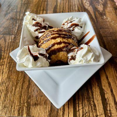 Deep fried ice cream