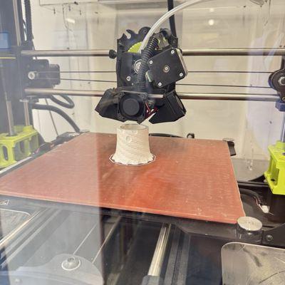 3D printer in the works (Super cool to watch!)