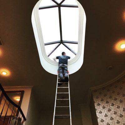 We specialize in cleaning skylights, Chandeliers & over sized mirrors. Honest rates and hard work ethic sets us apart from the rest. :)