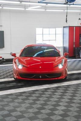 Full car ceramic coating on this Ferrari 458!