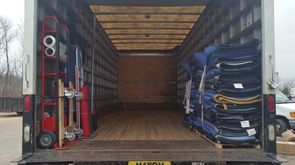 You can expect our professional moving team to show up with clean trucks and top of the line moving equipment.