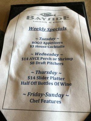 weekly specials May 2022