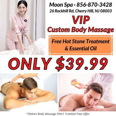 VIP Custom Body Massage ONLY $39.99