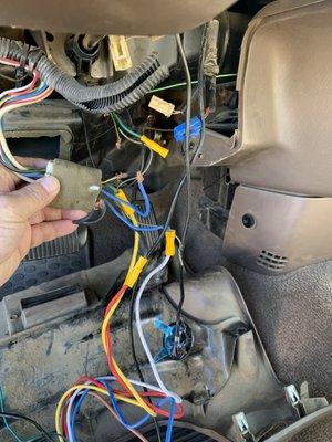 Old messed up wiring of my old push button