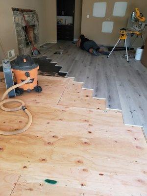 Quality and experienced laminate floor installation for your home or project.