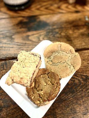 @ Home: [Raspberry Bar/Snickerdoodle/Salted Peanut Butter(?) ] ALL Vegan