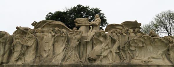 Lorado Taft; Fountain of Time; reinforced concrete; dedicated 1922