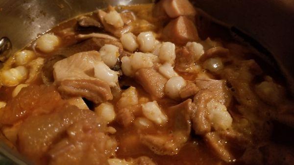 Menudo (does NOT include hominy).