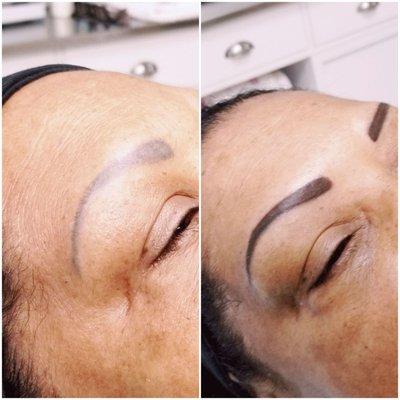 Eyebrows Shading tuchup  beautifully done.  #Thatnewlook #permanentmakeup  #beautytuch