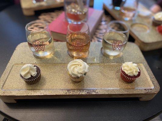 Cupcake and wine pairing