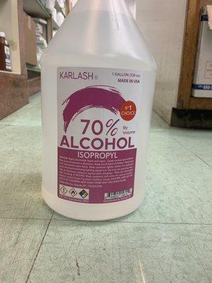 70% Rubbing alcohol