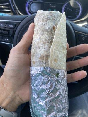 Anorexic burrito. $17.51