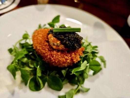 Fried Deviled Egg with Caviar upgrade