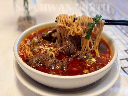 Beef Noodle Soup Szechwan Style