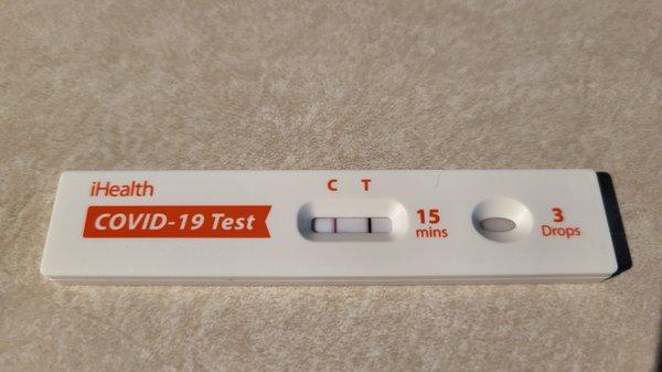 Positive COVID test