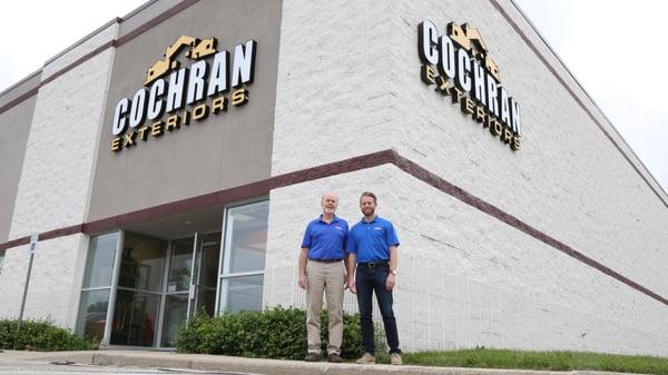 Father and Son working together to make Cochran Exteriors the best in the business.