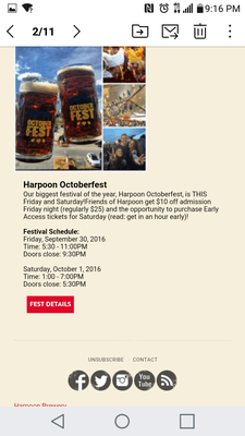 OctoberFest 2016; we'll be there tonight!