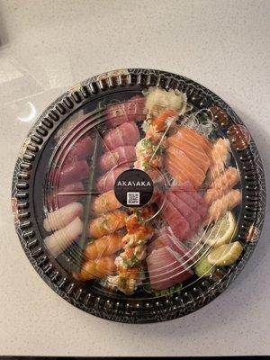 Small size of Sushi and Sashimi Platter