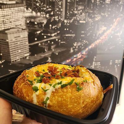 Broccoli cheese bread bowl. Seasonal special