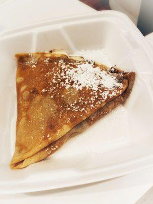 Sweet Nutella Banana Crepe