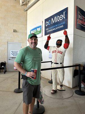 Me and Big Papi aka David Ortiz Boston Red Sox great Lego replica at JetBlue Park