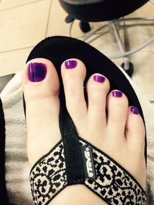 Grape toes! Look cute and feel awesome!