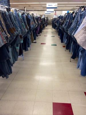 Lots of jeans.