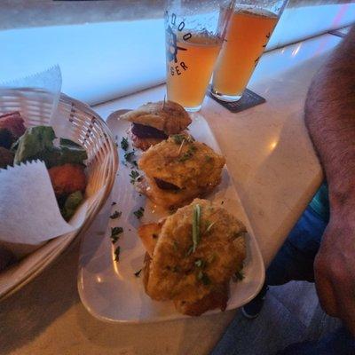 Chicken tostones sliders